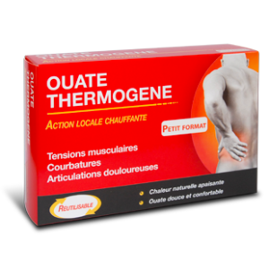 Ouate Thermogène petit format, action chauffante locale